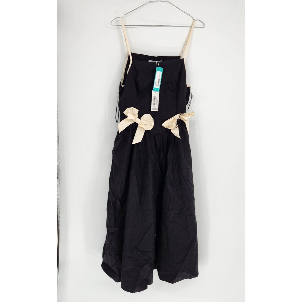 Petal and Pup‎ Black Medium Tia Midi Dress NWT $109